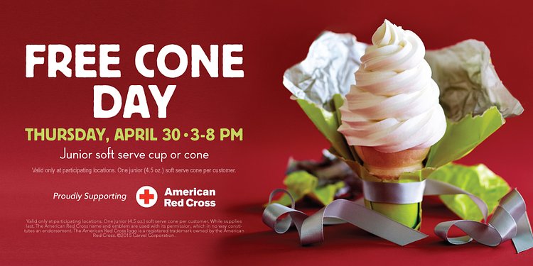 Carvel Celebrates Free Cone Day April 30