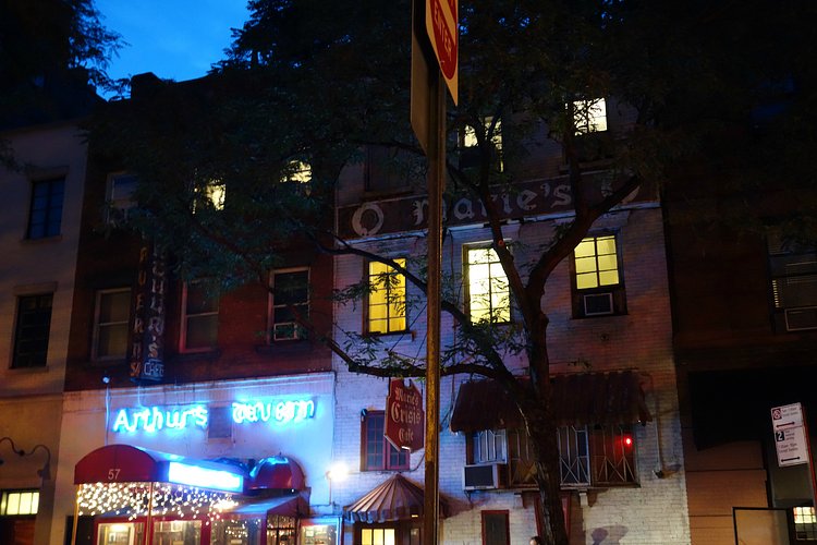 Neon on Arthur’s Tavern, with signs that used to sport neon on Marie’s Crisis