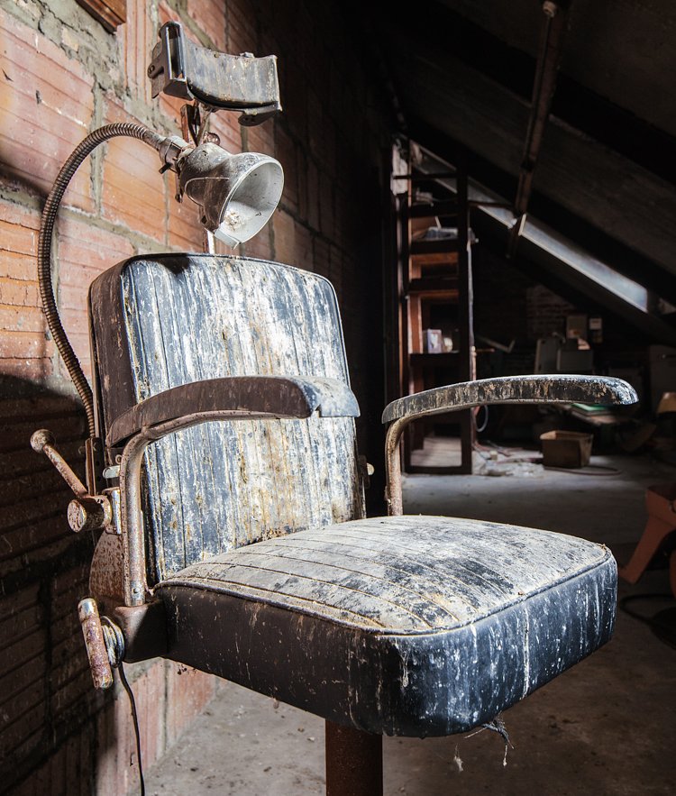 Including a set of 1940s dental chairs.