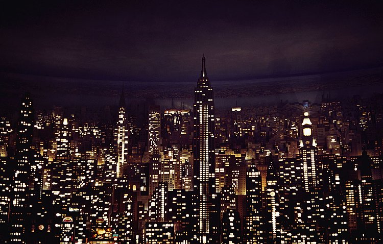 A model of New York as the "City of Light" in the Consolidated Edison Pavilion at the 1939 New York World's Fair.