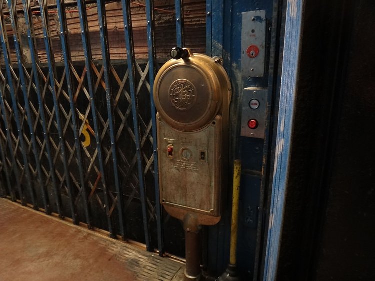 Elevator controls on 45th street | Old Otis