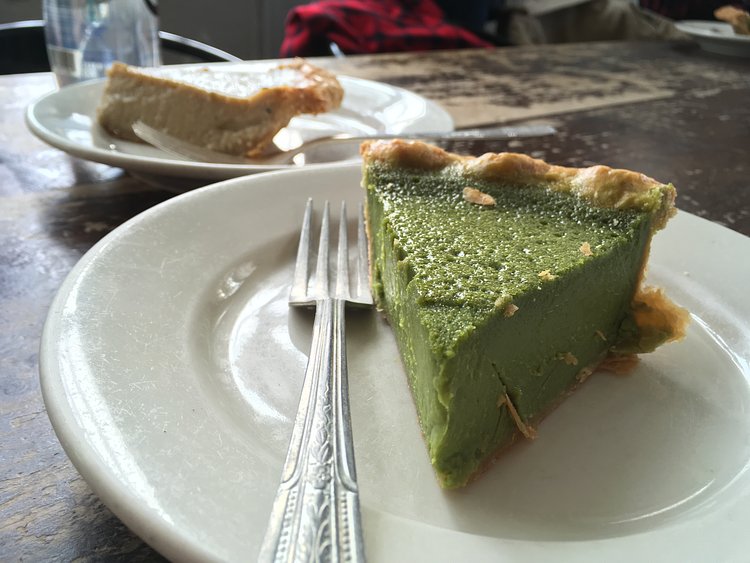 Matcha Custard Pie