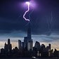 Lightning hitting One World Trade Center, New York