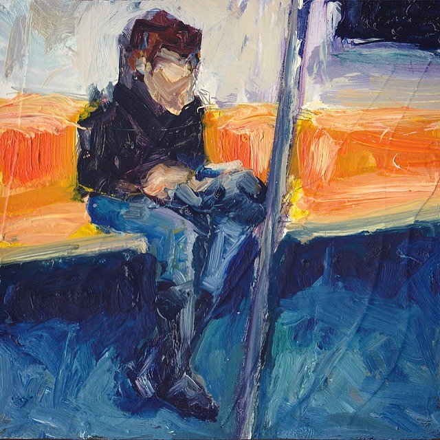 Chic androgyny heading uptown.
#nyc  #subway #ntrainuptown