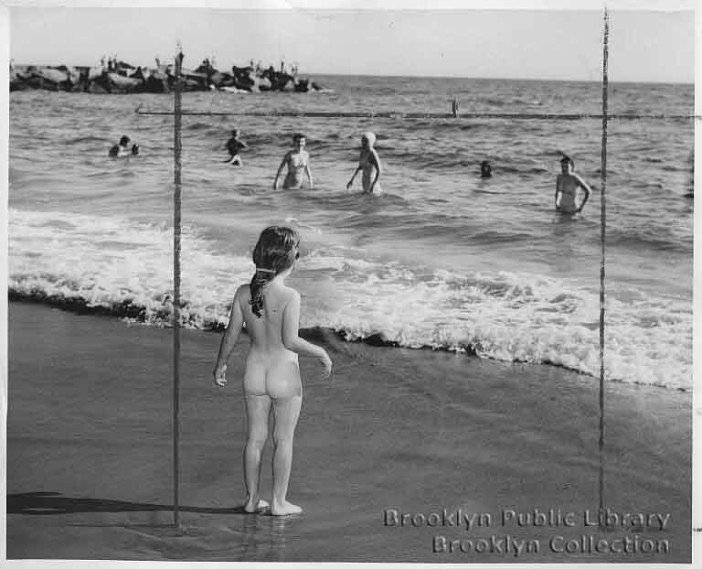 A young streaker in 1949.