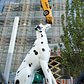 "Spot" Sculpture (2018) by Donald Lipski, NYU Langone's Hassenfeld Childrens Hospital, New York City