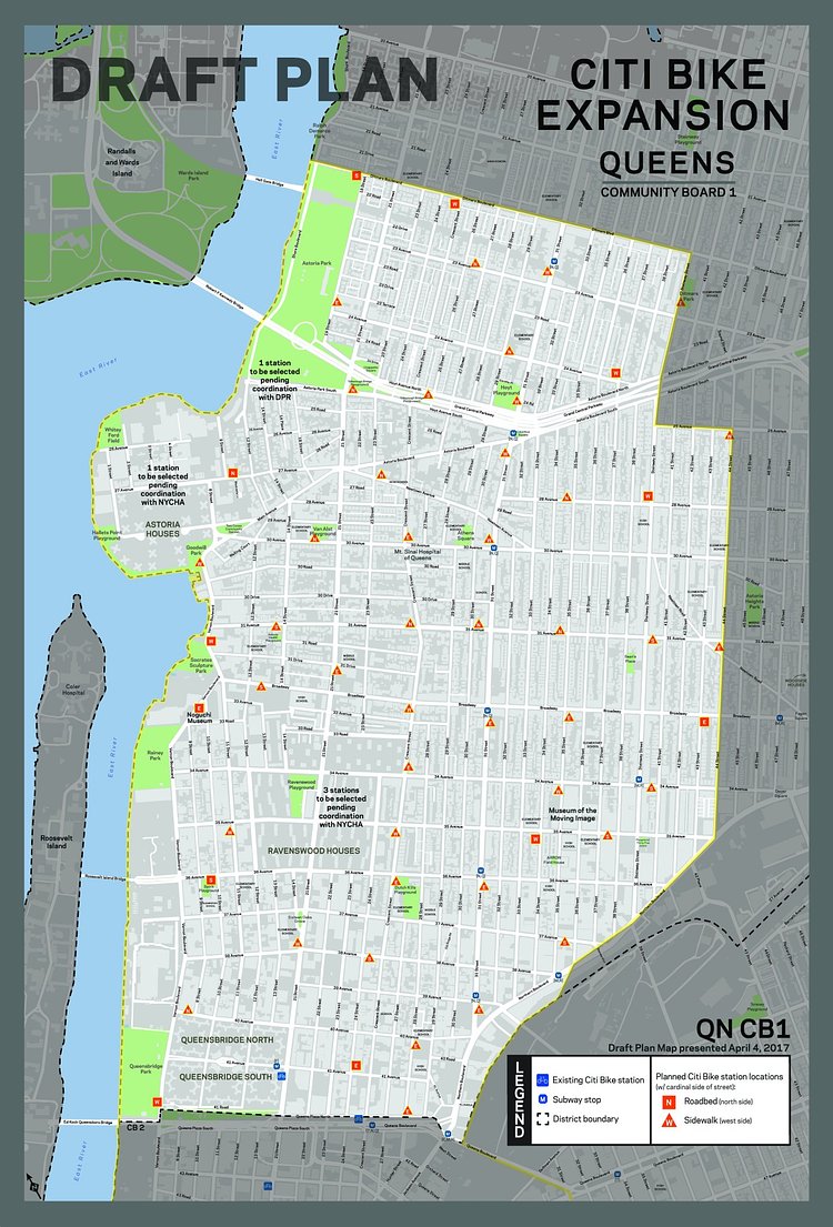 Here are Citibike Potential Docks.  What do you think CB1, Queens?  Residents tell DOT. 