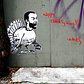 "happy thanksgiving!!!" street art, Hanksy