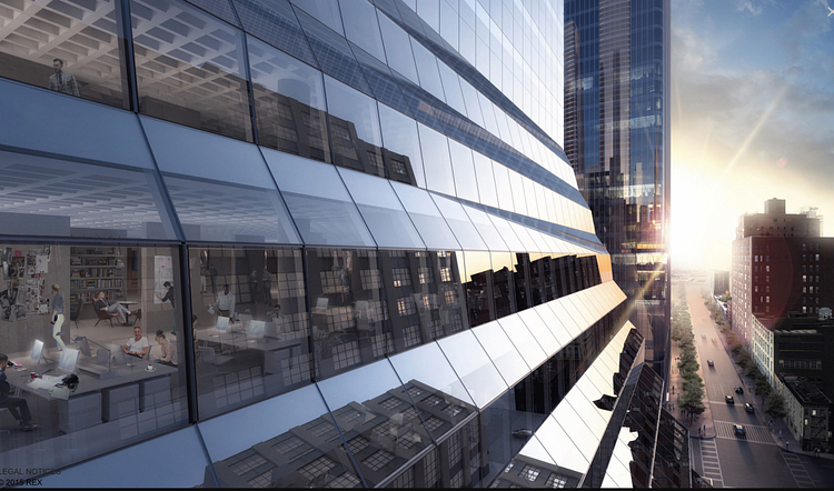 The massive undertaking also involves the repositioning, re-cladding, and interior revamp of a 16-story Brutalist landmark at 450 West 33rd Street. Originally built in 1969, the 1.7-million-square-foot structure—soon to be called “Five Manhattan West”—will stand fully clad in a new $200 million glass exterior designed by New York-based REX Architecture by year’s end.