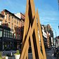 Bernar Venet's "Disorder: 9 Uneven Angels" in Union Square