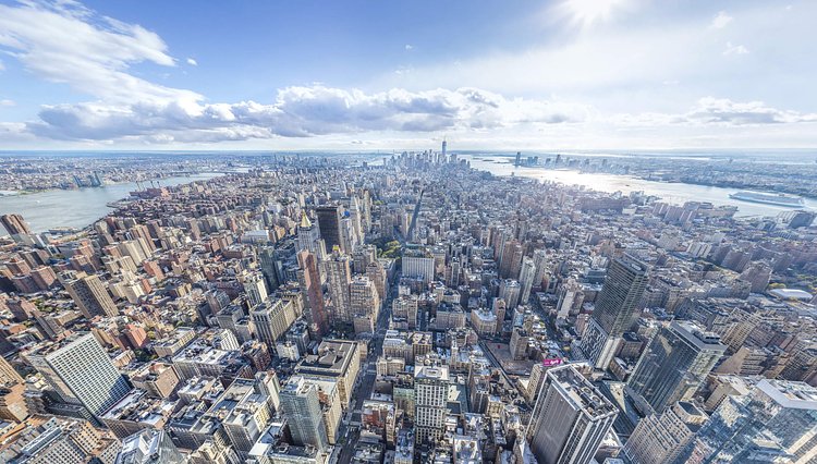 New York Skyline 360 Panorama: 20 Gigapixels