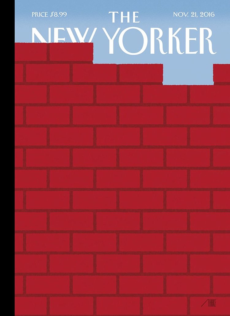 An early look at next week's cover, “The Wall,” by Bob Staake: https://t.co/f9qJvRniou https://t.co/u6RQRfQsI1