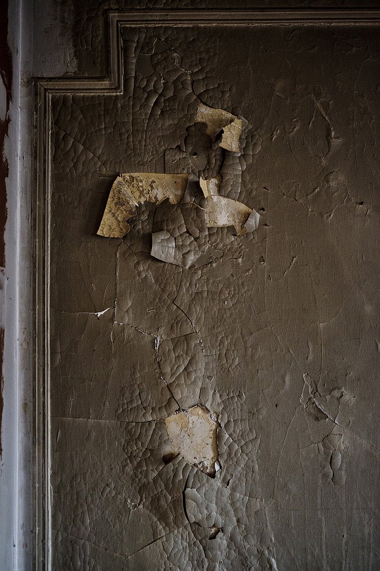 Paint peeling.