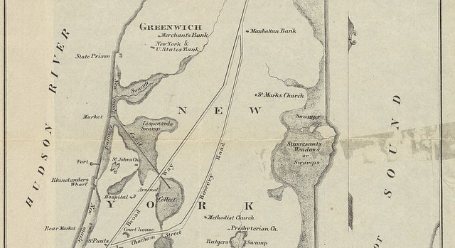The Slips and Swamps of Early NYC (detail)
