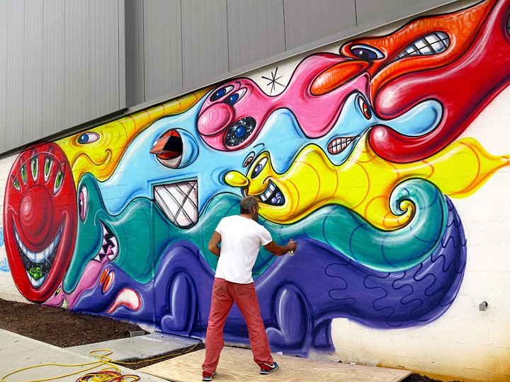The Legendary Kenny Scharf Graces Massive Central Bronx Wall With His Buoyant, Magical Characters