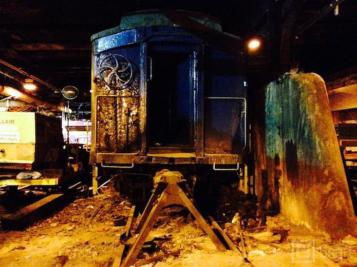 Abandoned train car