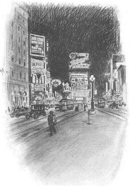 “The Lights of Broadway.” Thirty Years of New York, 1882-1912: New York Edison Company (1913)