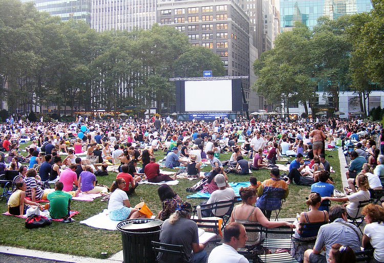 Outdoor Movies at Bryant Park