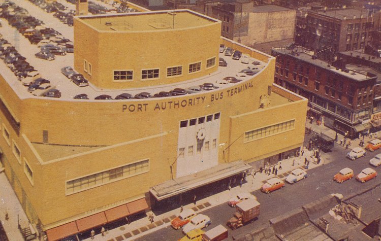 Port Authority Bus Terminal - New York, New York | New York City's newest Bus Terminal.

The postcard has the following written on the back:

from Empire State Building - August 11, 1952
