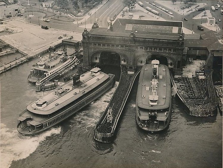 Staten Island Ferry And Terminals ca. 1956