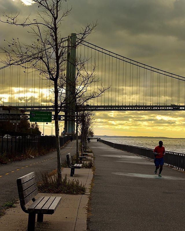 Verrazano Bridge, Bay Ridge, Brooklyn, New York. Photo via @juliansilvermanphotos #viewingnyc #newyork #newyorkcity #nyc