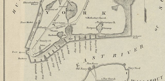 The Slips and Swamps of Early NYC (detail)