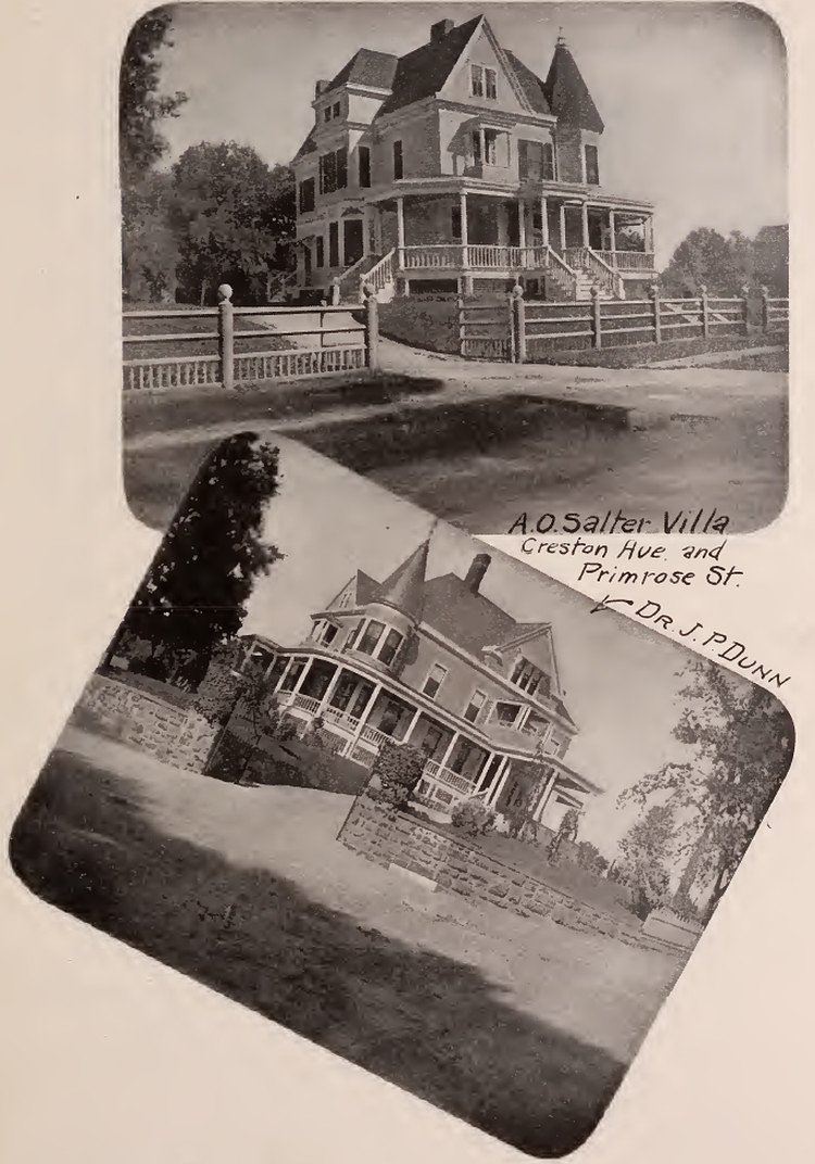 Salter and Dr. Dunn residences Bronx 1897