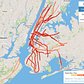 New York City Transit Frequency Map (screenshot)