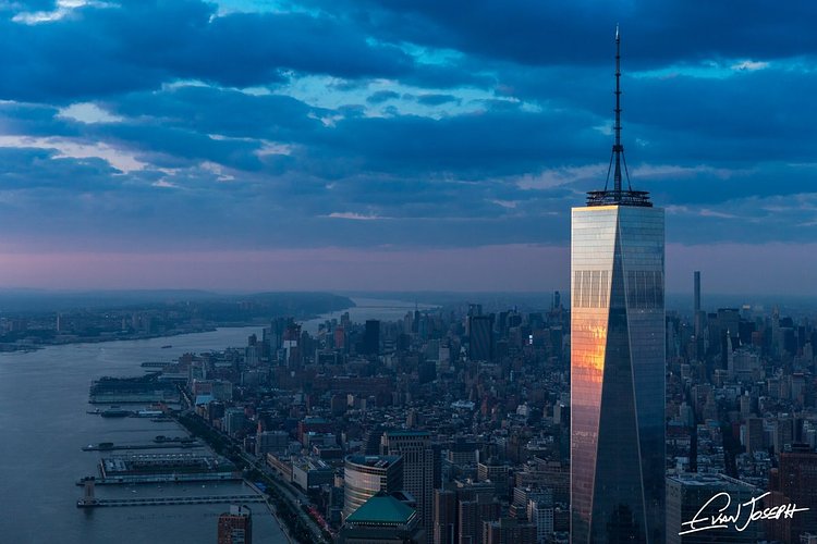 One World Trade Center at sunset
