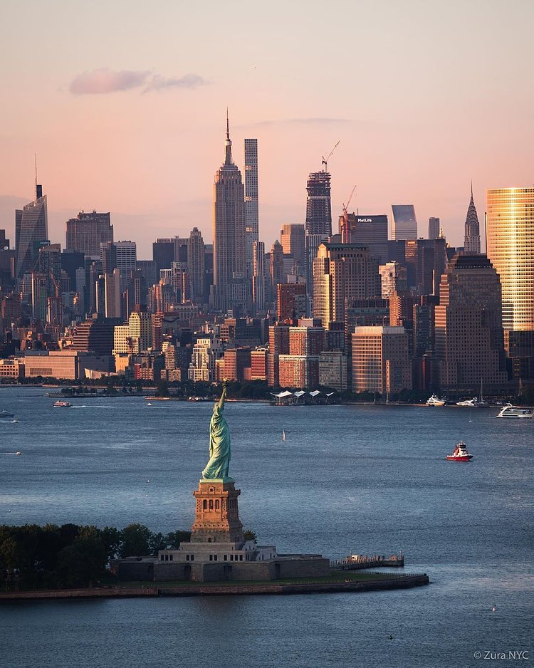 Statue of Liberty and New York Harbor