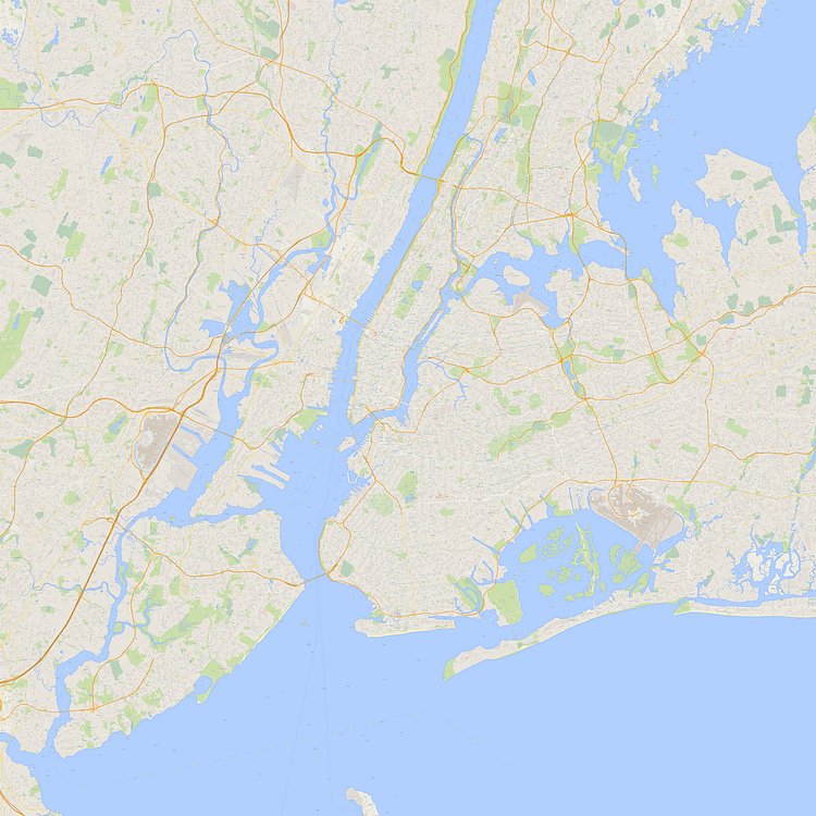 Map of New York