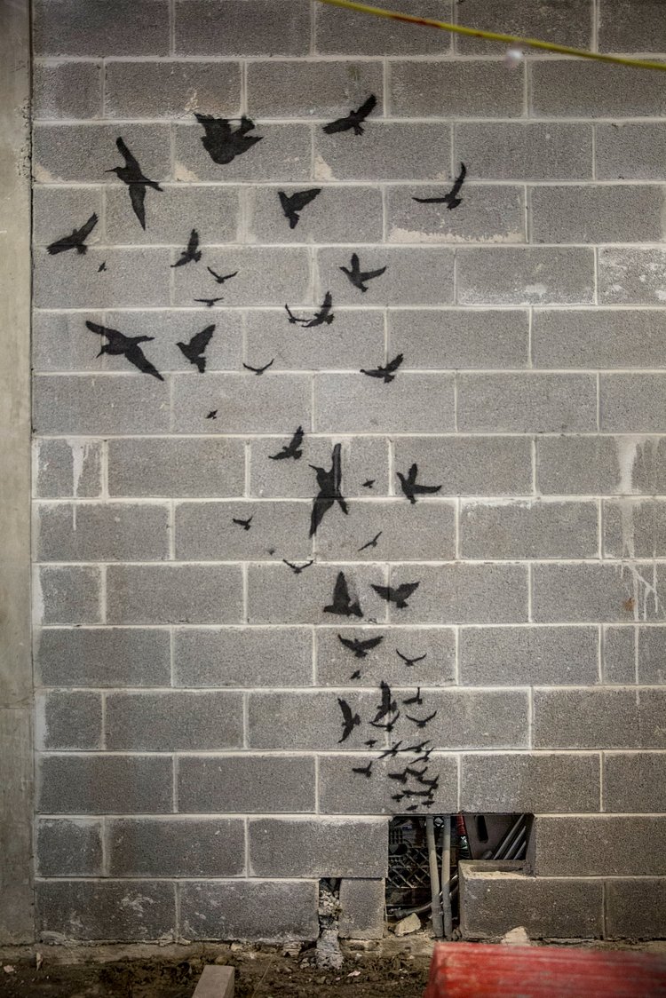 Now that construction is nearly complete, nearly all of Mr. Osmanaj’s art work has either been taken down or covered up, entombed within the walls of the development.