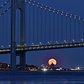 Moonrise and the Verrazano-Narrows Bridge, New York