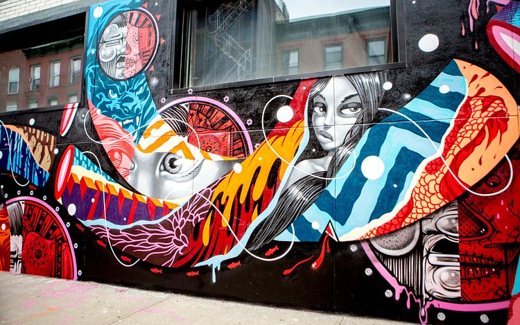 Tristan Eaton, HOW & NOSM, and Cyrcle All Worked Together on a New Mural in Williamsburg