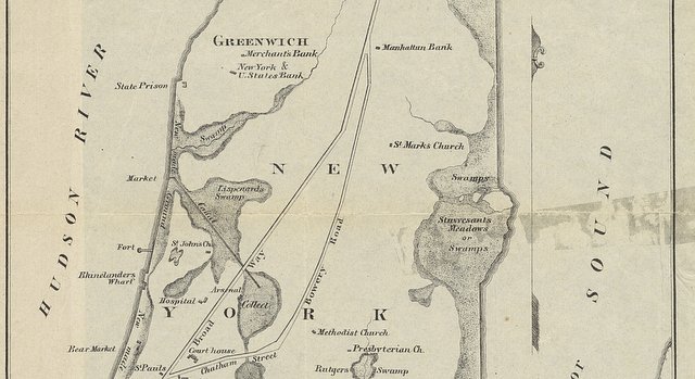 The Slips and Swamps of Early NYC (detail)