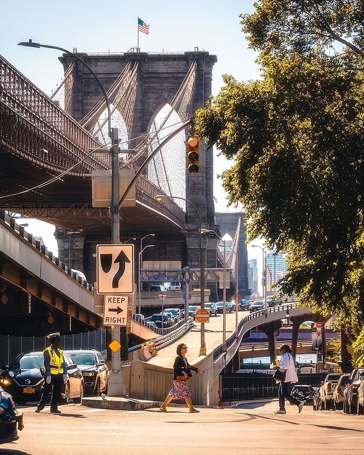 Brooklyn Bridge, Manhattan.