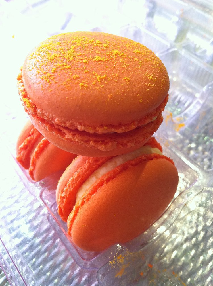 Cheetos Macarons @ Macaron Parlour