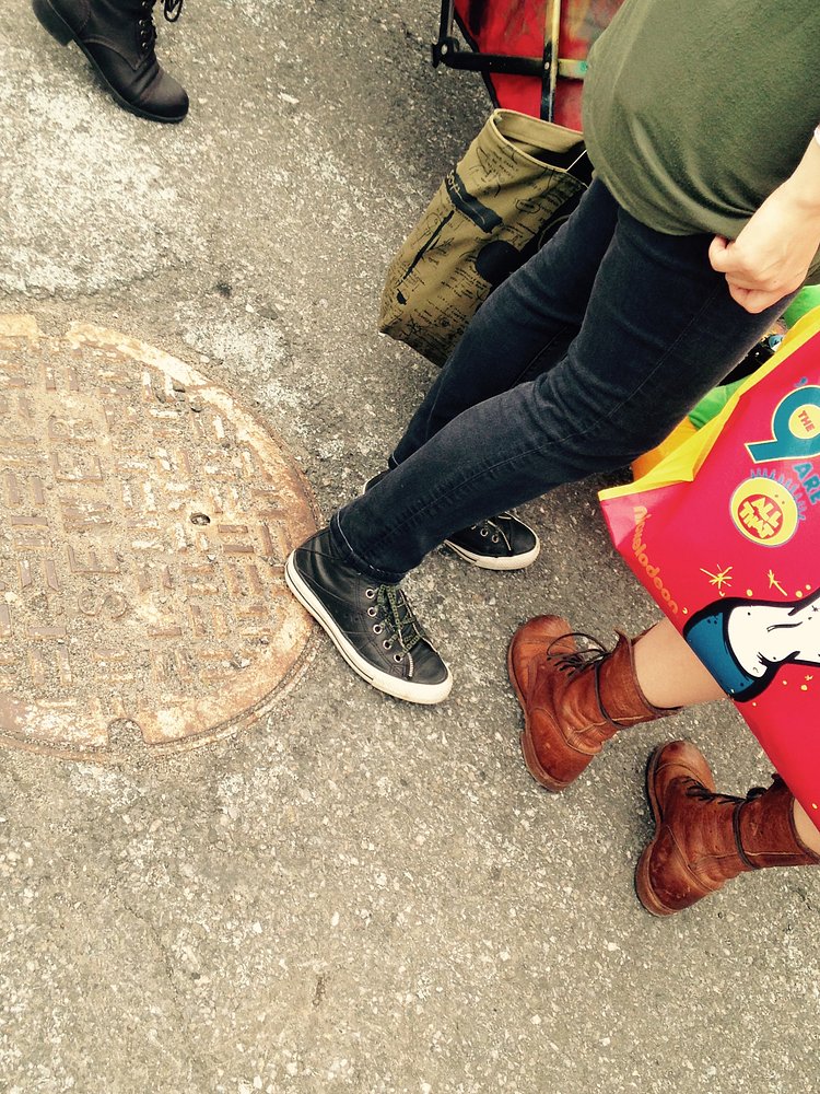 90s Fest attire included flannels, converse sneakers, crop tops, chokers Astronaut suits, Pokemon beanies and more converse!