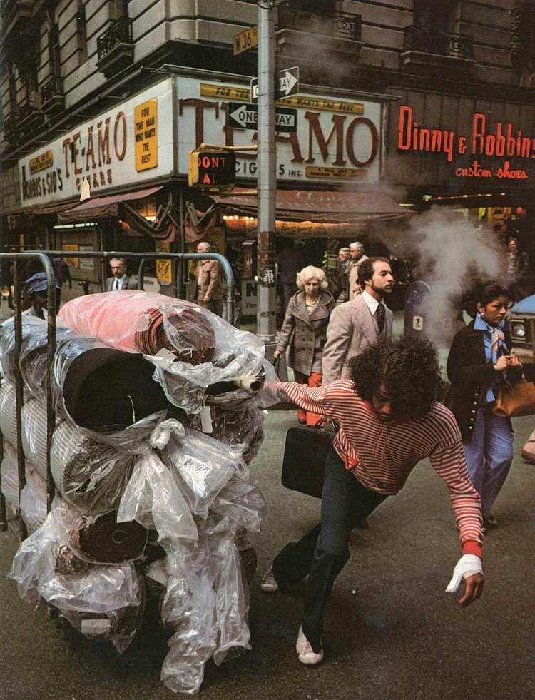 Garment District, Manhattan, 36th Street and 7th Avenue, ca 1970