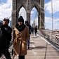 ⁴ᴷ Walking Across the Brooklyn Bridge to Manhattan in New York City