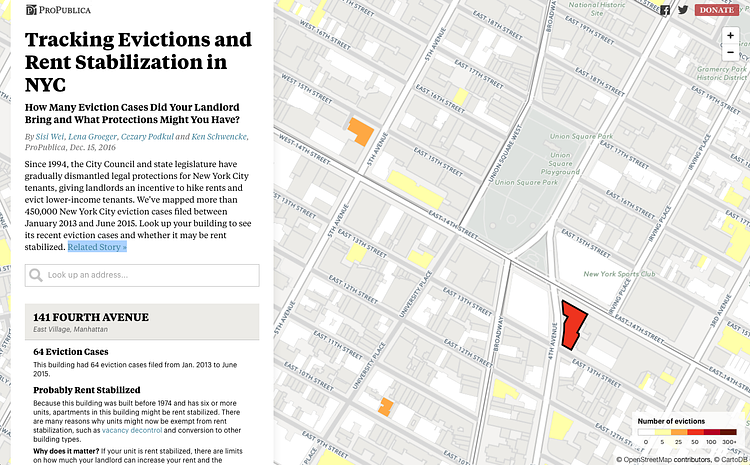 Tracking Evictions and Rent Stabilization in NYC