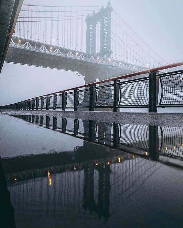Manhattan Bridge. Photo via @henrykornaros #viewingnyc