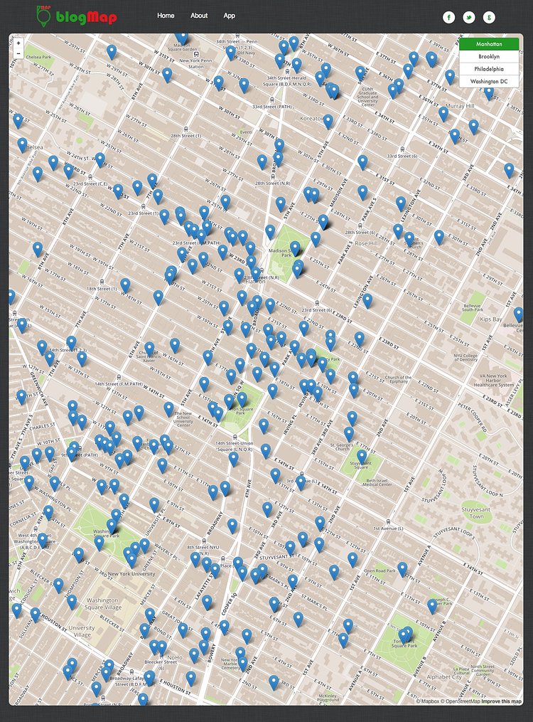 BlogMap - Manhattan near Union Square