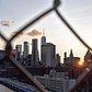Sunset over Lower Manhattan from Manhattan Bridge