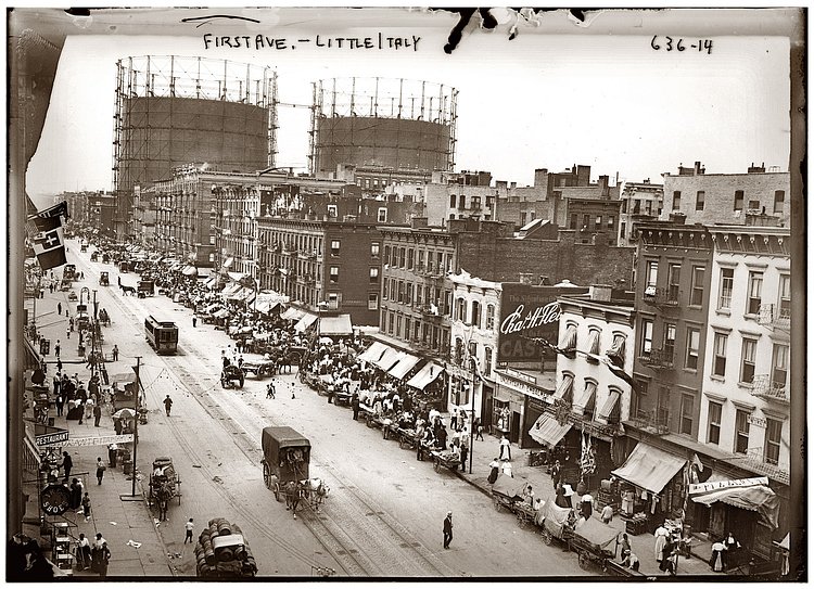 1st Ave and 29th Street Little Italy festa circa 1908.