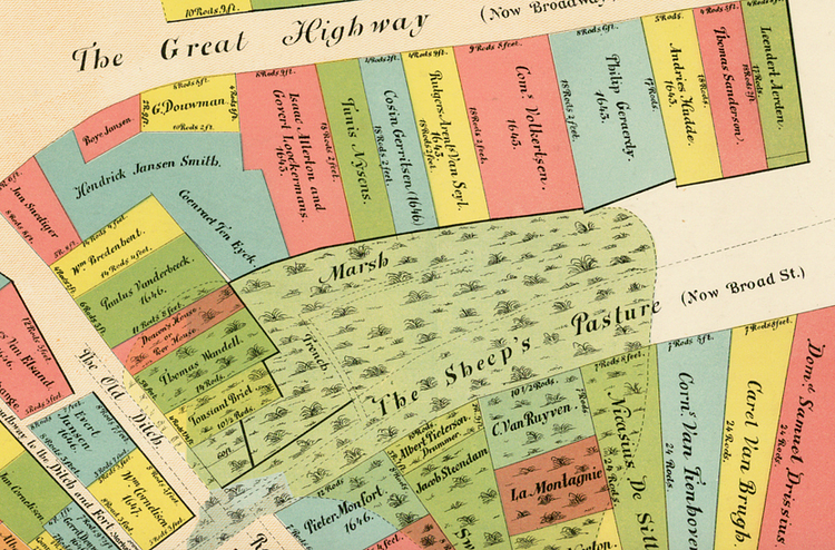 This is Lower Manhattan as it looked in 1642