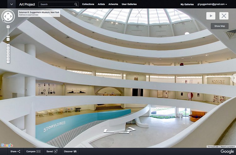 Tour the Guggenheim and Its New Exhibit Through Google Street View