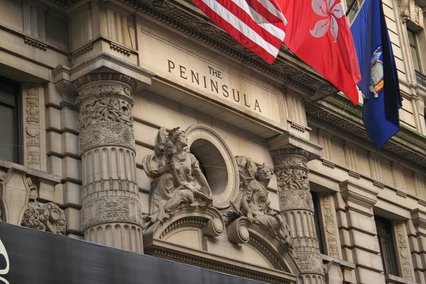 Peninsula Hotel: Originally known as the Gotham Hotel, completed in 1905, his luxurious respite for the traveler was built in neo-Italian Renaissance style on one of the most heavily trafficked areas of Fifth Avenue in the city. After years of neglect, The Peninsula Hotels Group purchased the hotel in 1988. It’s now known as the Peninsula New York.