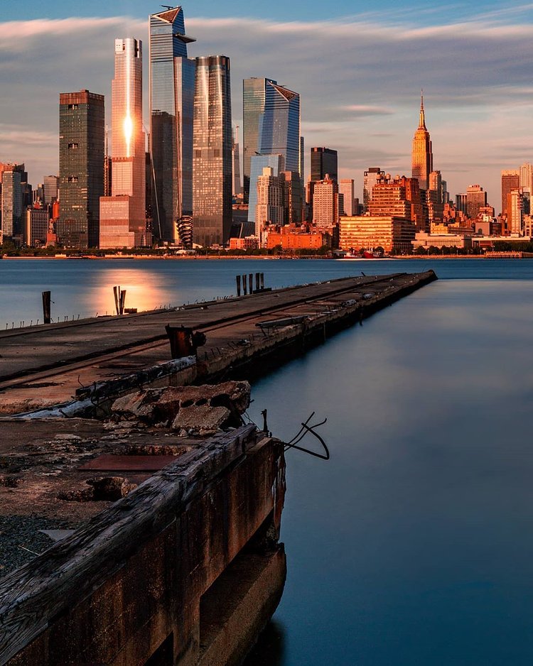 Sunset Against the Midtown Manhattan Skyline