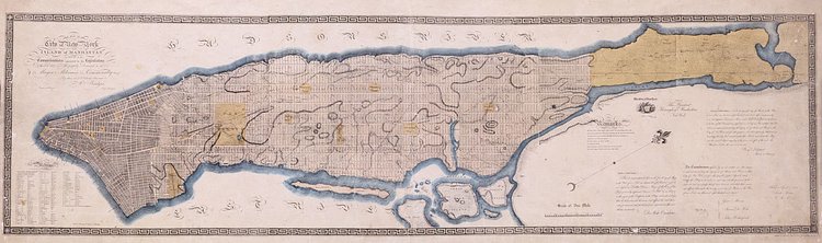 A map of the City of New York, from 1811.